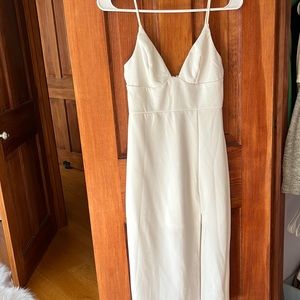 Hello Molly White Midi Dress